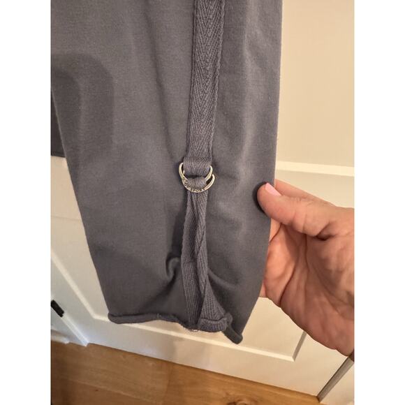 Gloria Vanderbilt 2 Piece Track Suit Lounge Gray Sz L Workout Hood Zip Pull On - Picture 14 of 16